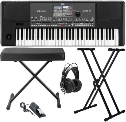 Korg AKORPA600K2 PA600 Arranger Keyboard Bundle