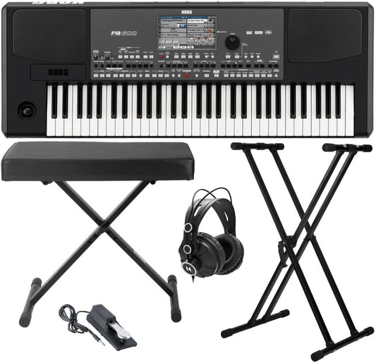 Korg AKORPA600K2 PA600 Arranger Keyboard Bundle