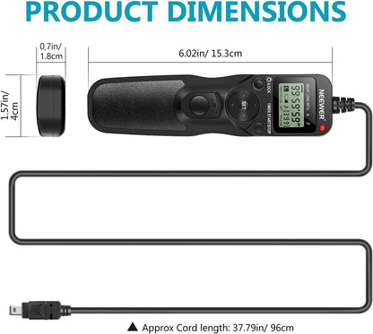 Neewer 10000349 Timer Remote Shutter Release for Nikon