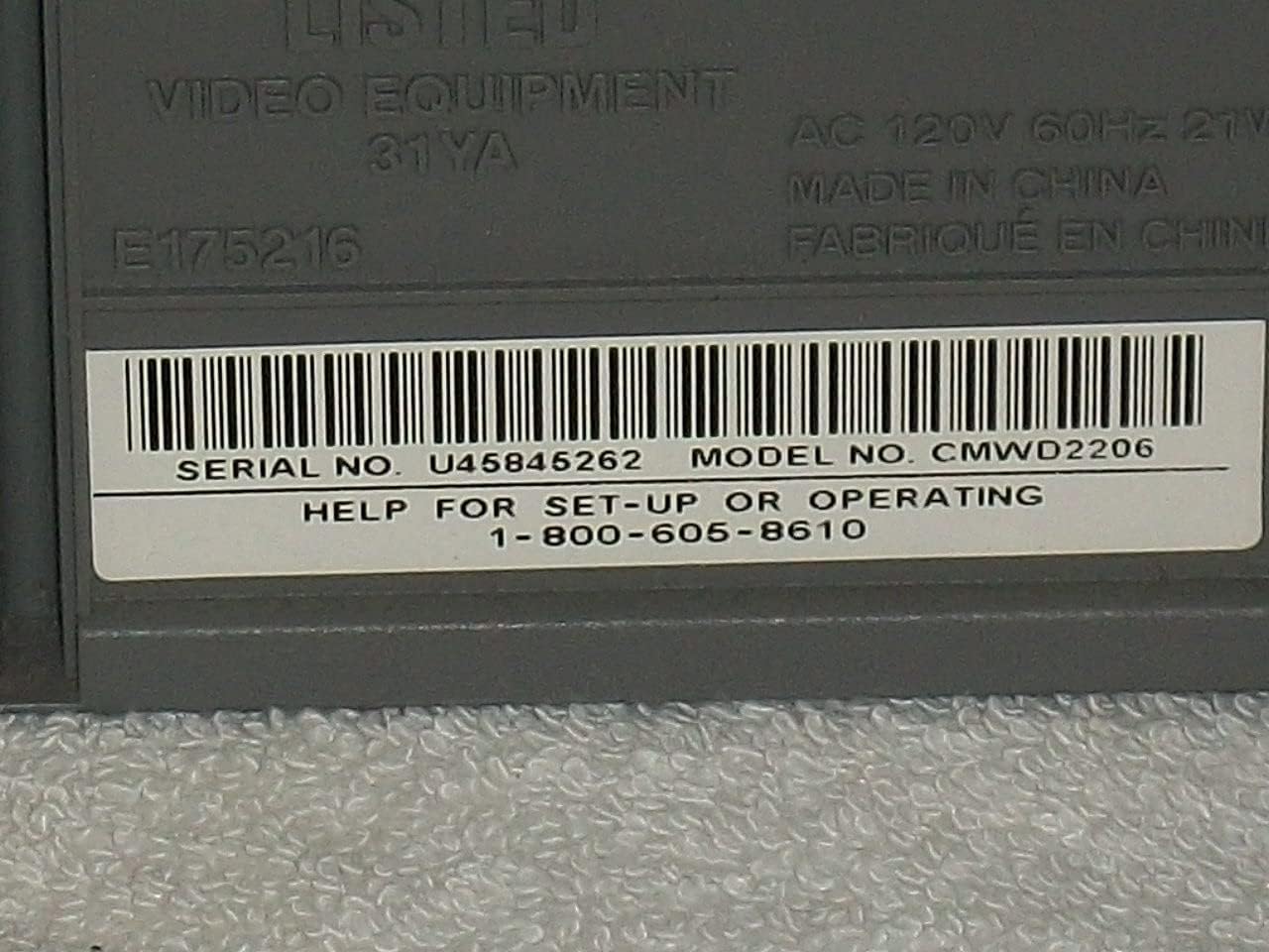 Magnavox MWD2206 DVD/VCR Combination Player Renewed