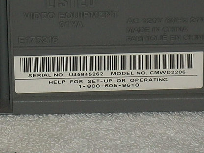 Magnavox MWD2206 DVD/VCR Combination Player Renewed