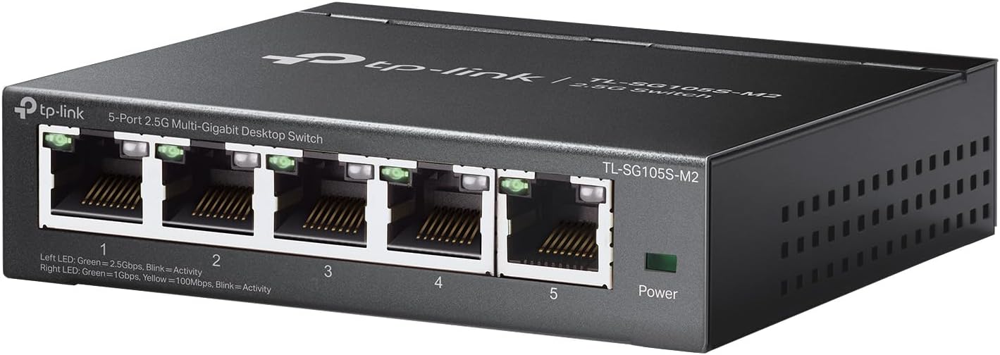 TP-Link TL-SG105S-M2 5-Port 2.5G Multi-Gigabit Switch
