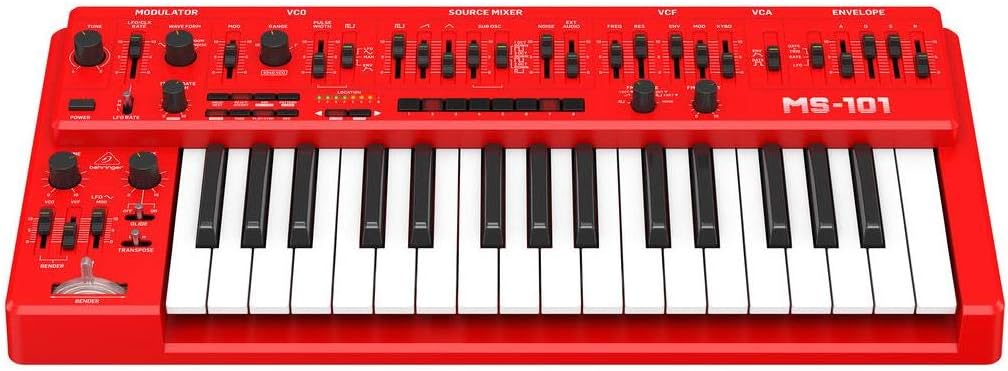 Behringer MS-1-RD Analog Synthesizer - Red