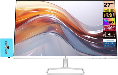 HP 27" FHD IPS Monitor Speakers & Dock Bundle