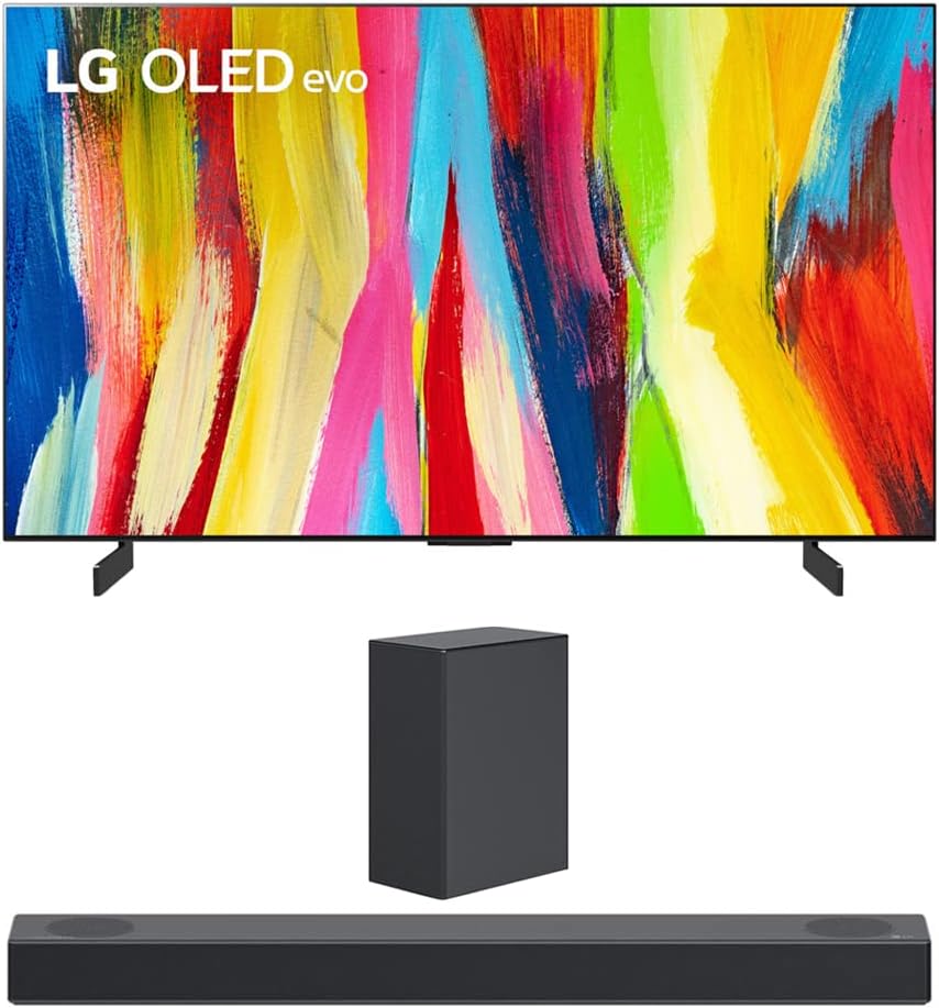 LG E75LGOLED42C2PUA 42" OLED TV Dolby Atmos Soundbar Bundle