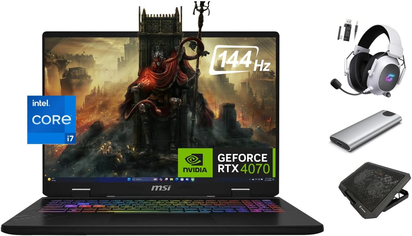 MSI D14V Crosshair 4070 16" 2K 144Hz Gaming Laptop
