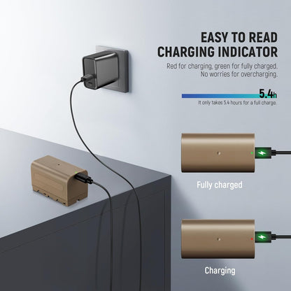 Neewer 10103267 NP-F750 USB-C Replacement Battery