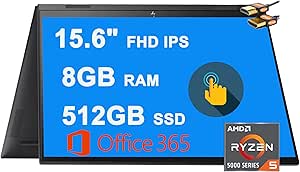 HP ENVY x360 15" 2-in-1 Touch Laptop Ryzen 5 5500U
