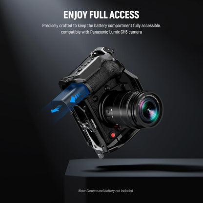 Neewer 10103122 Lumix GH6 Camera Cage - Aluminum Video Rig