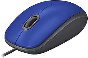 Logitech 910-005488 M110 Silent Wired USB Mouse - Blue