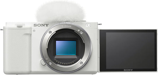 Sony ILCZV-E10/W Alpha ZV-E10 Mirrorless Vlog Camera - White