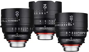 Rokinon Xeen 3 Lens Bundle PL Mount Cine Lenses