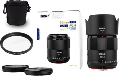 Meike 55mm f1.4 E-Mount APS-C Auto Focus Portrait Lens