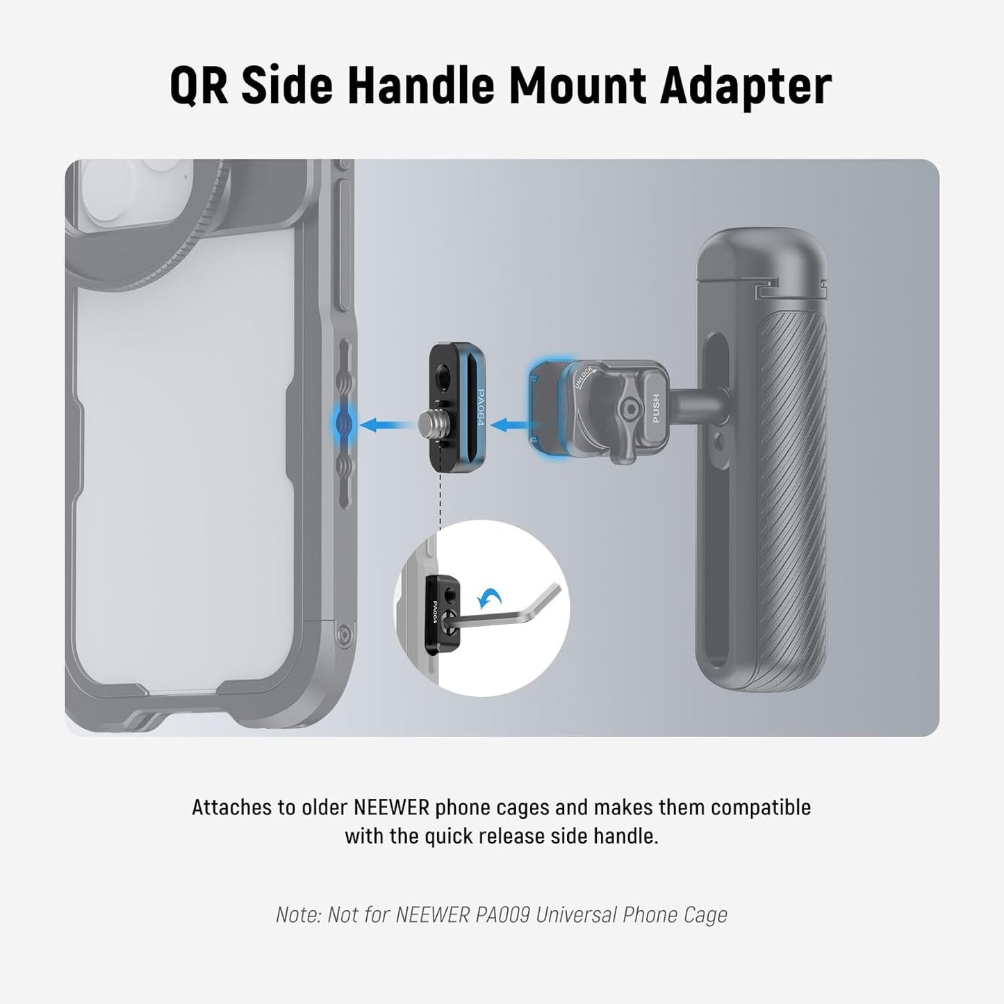 Neewer Quick Release Plate Adapter Phone Cage 4-Pack