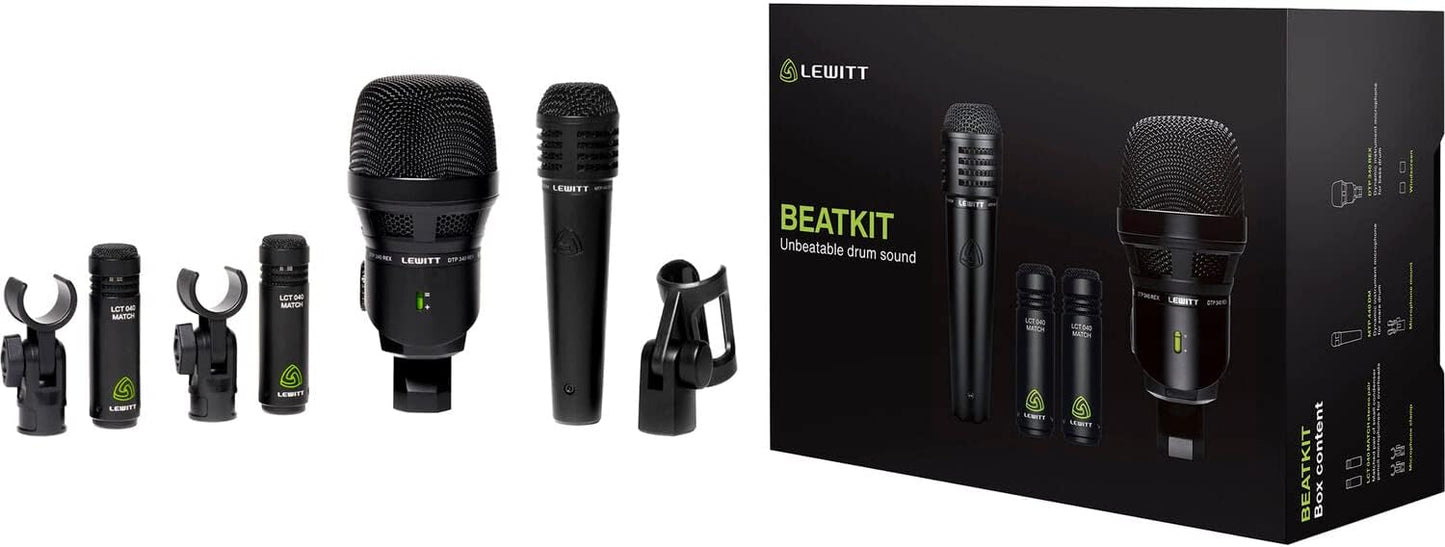 Lewitt Beatkit 4-Piece Drum Microphone Kit