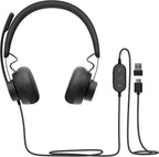 Logitech 981-001229 Zone 750 Wired Headset Noise Cancelling Mic