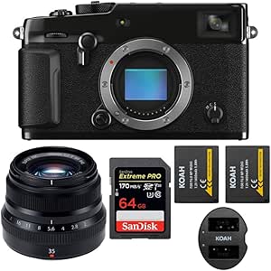 Fujifilm X-PRO3 Mirrorless Digital Camera XF 35mm Lens Bundle