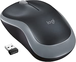 Logitech 910-002225 M185 Wireless Mouse Swift Gray — main product image