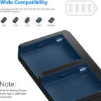 Neewer 10100251 Dual USB Charger for Sony NP-F Batteries