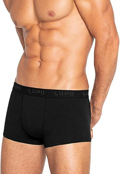 Lupo Men's Essential Low Rise Cotton Stretch Trunks