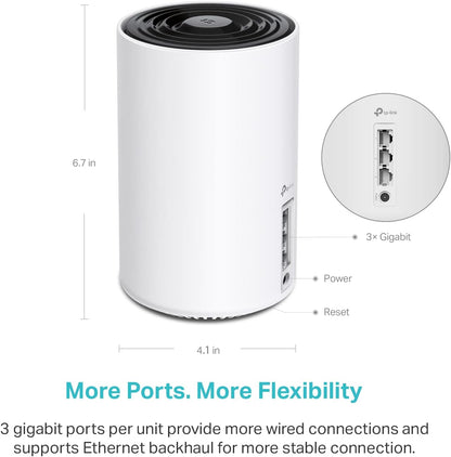 TP-Link Deco XE75(1-pack) AXE5400 WiFi 6E Mesh System