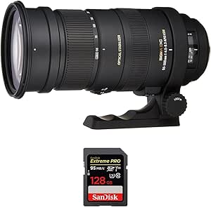 Sigma E10SG50500SMA - 50-500mm Zoom Lens for Sony E-Mount + 128GB SD