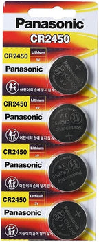 Panasonic CR2450 3V Lithium Coin Battery 4-Pack