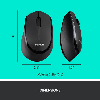 Logitech MK345 Wireless Keyboard and Mouse Renewed Combo