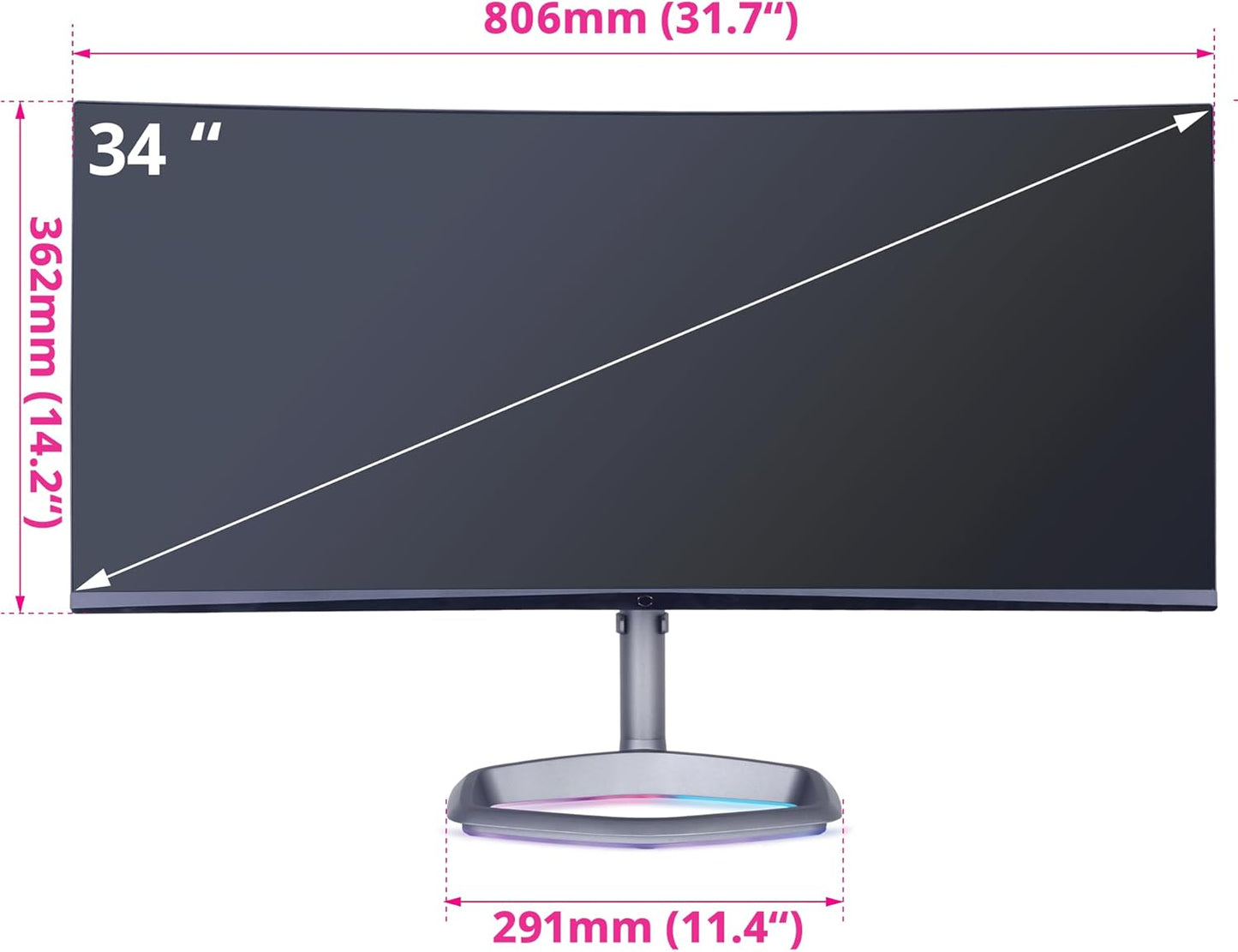 Cooler Master CMI-GM34-CWQA-US 34" Curved Gaming Monitor