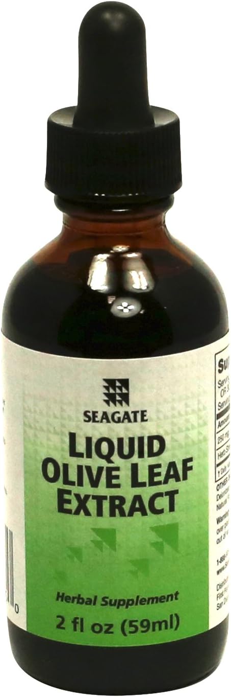 Seagate 00075-0 Olive Leaf Extract Liquid Raspberry Spearmint — main product image