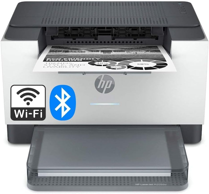 HP 6GW62F#BGJ LaserJet M209dw Wireless Monochrome Printer Renewed — main product image