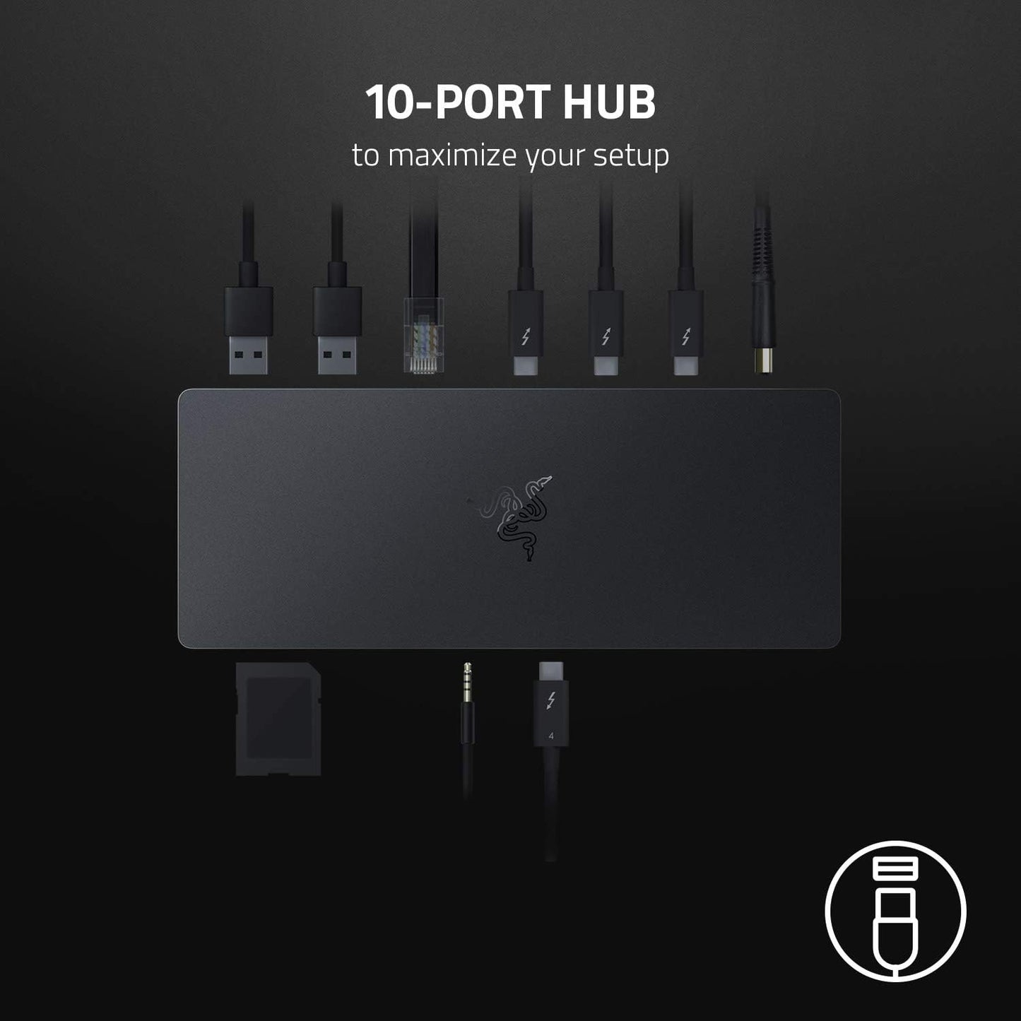 Razer RC21-01690100-R3U1 Thunderbolt 4 Dock - Chroma