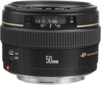Canon 2515A003 EF 50mm f/1.4 Lens Bundle - Renewed