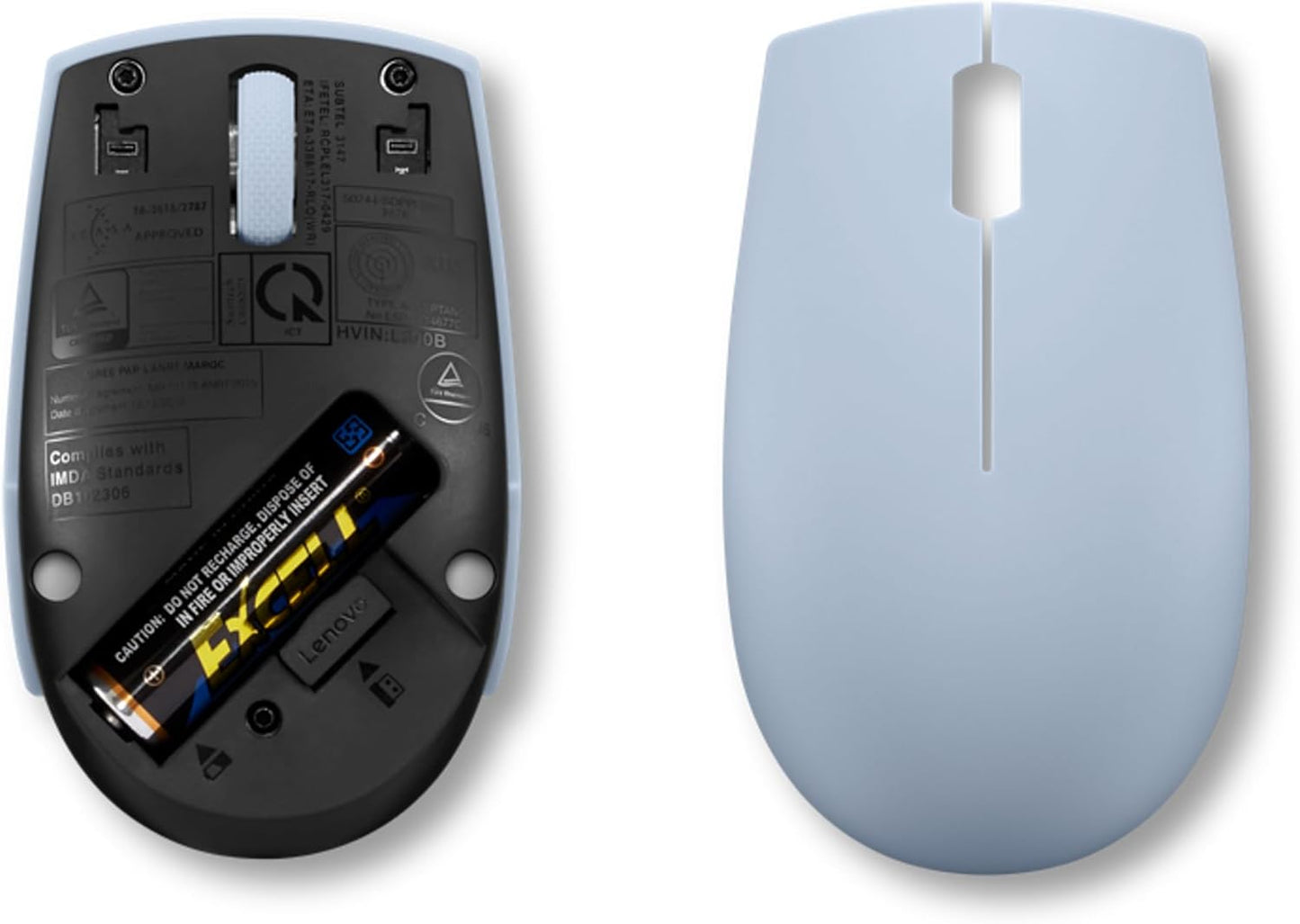 Lenovo GY51L15679 300 Wireless Mouse - Frost Blue