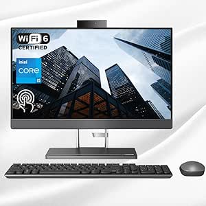 Lenovo F0GR IdeaCentre 5i AIO Desktop: i5-12500H, 16GB DDR5, 1TB SSD, Touchscreen — main product image
