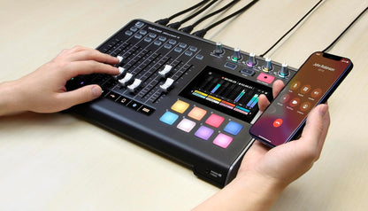Tascam MIXCAST4 Podcast Streaming Mixer Recorder USB Interface