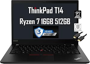 Lenovo ThinkPad T14 14" Ryzen 7 Pro Business Laptop