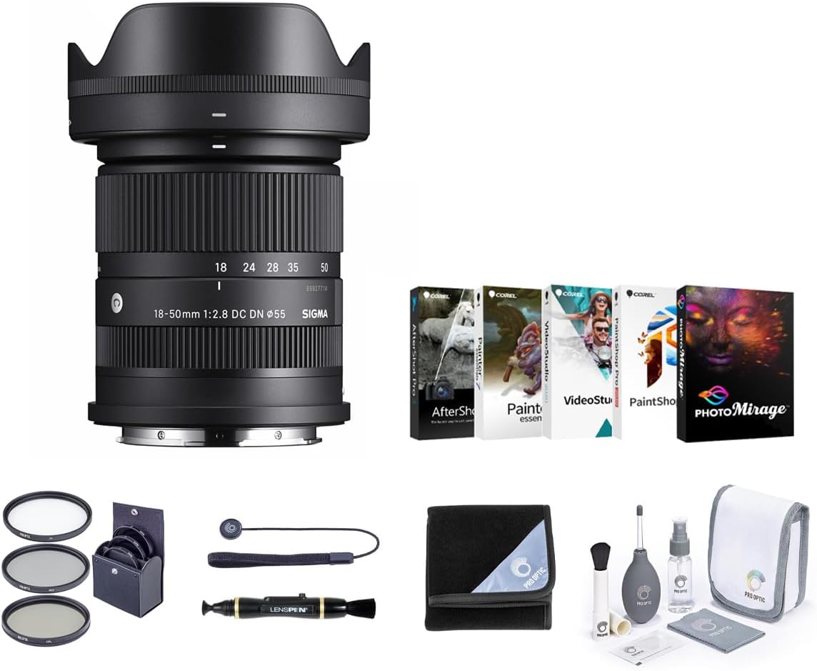 Sigma 18-50mm f/2.8 DC DN Sony E Mount Lens Bundle