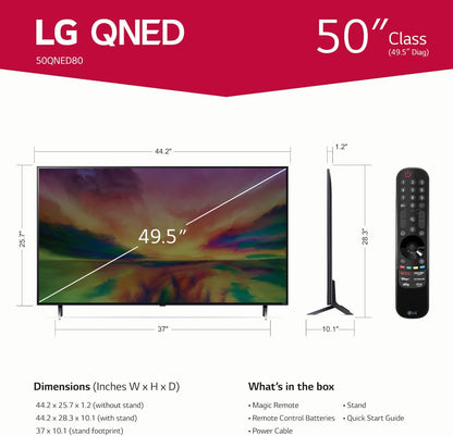 LG 50QNED80URA 50-Inch QNED Mini LED 4K Smart TV
