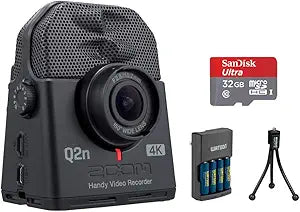 Zoom ZQ2N4K Handy Recorder Bundle - 4K Video - 32GB Card