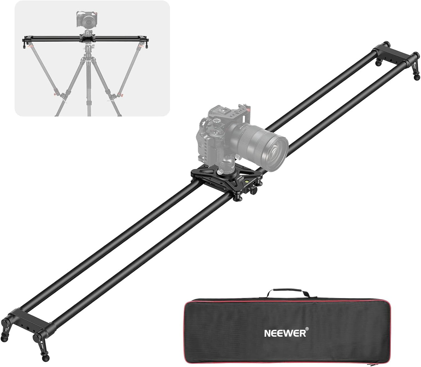 Neewer CS120CM 47.2in Carbon Fiber Camera Slider Track