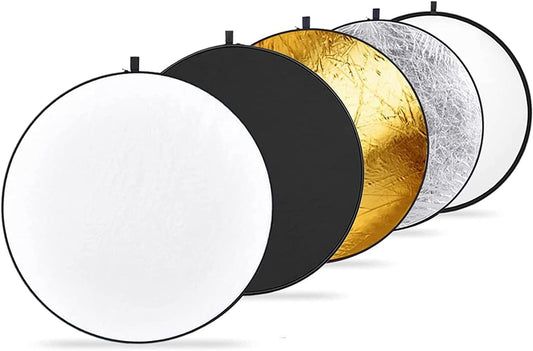 Neewer 10102406 12" 5-in-1 Collapsible Photography Reflector