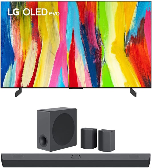 LG OLEDC2PUA 42" 4K OLED TV Dolby Atmos Soundbar Bundle