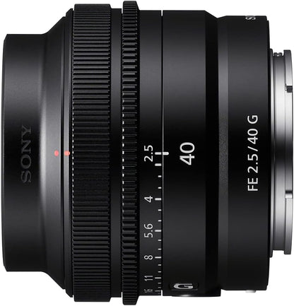 Sony E10SNSEL40F25G FE 40mm F2.5 G Lens Bundle