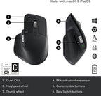 Logitech 910-006556 MX Master 3S Wireless Mouse Black