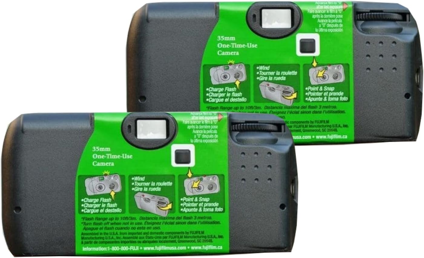 Fujifilm QuickSnap Flash 400 Disposable Camera 2-Pack