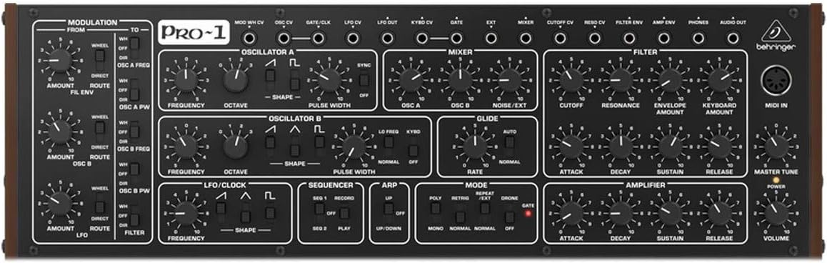Behringer 000-DRK01-00010 PRO-1 Analog Synthesizer Dual VCO