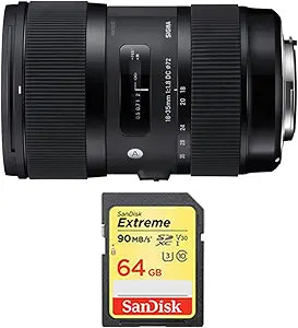 Sigma 210-101 18-35mm f/1.8 Canon Lens Bundle