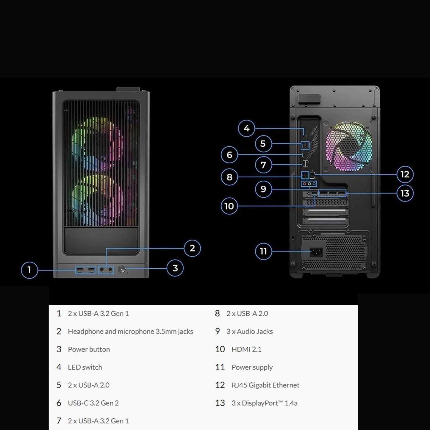 Lenovo Legion T5 Gen 8 RTX 4070 Gaming Desktop