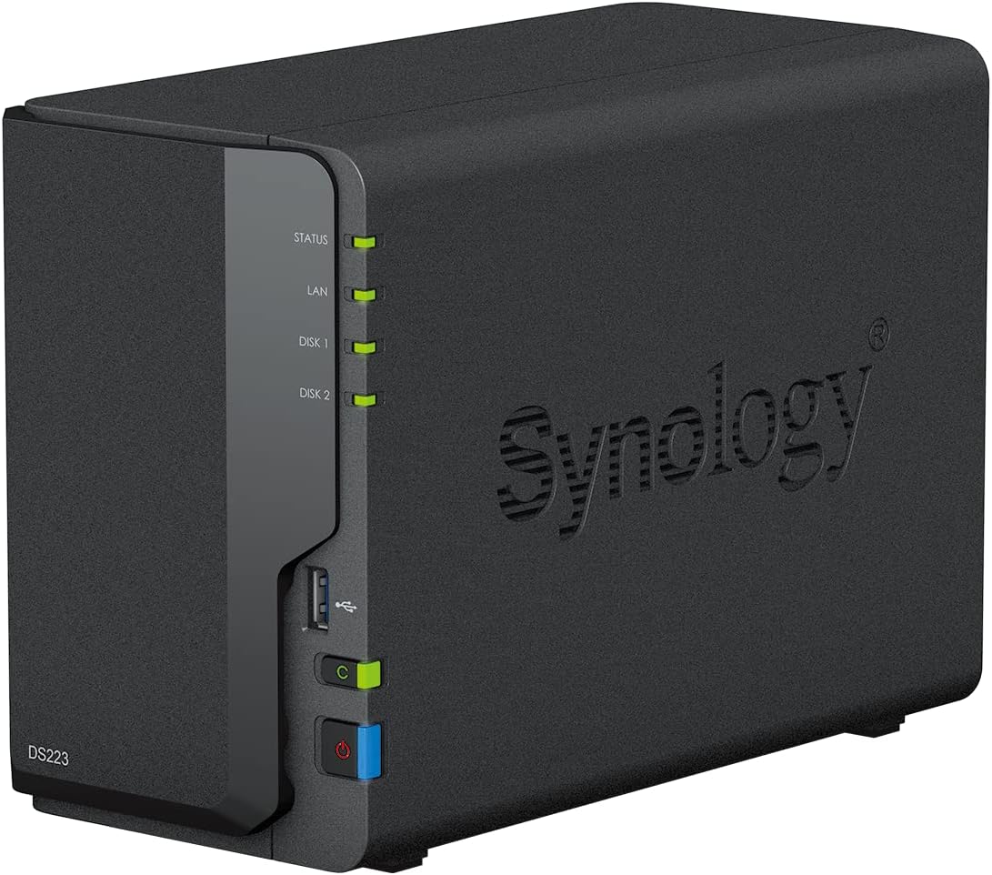 Synology DS223 Diskstation NAS + 2x 4TB WD Red Plus HDD